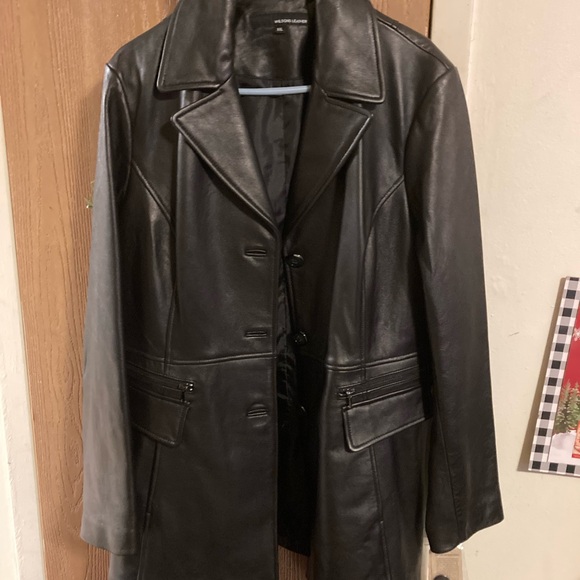 Women 2x leather coat - Picture 3 of 4
